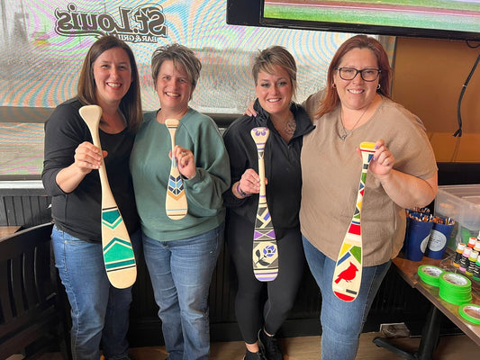 Canoe Paddle Painting: A Unique DIY Workshop Experience in Sudbury