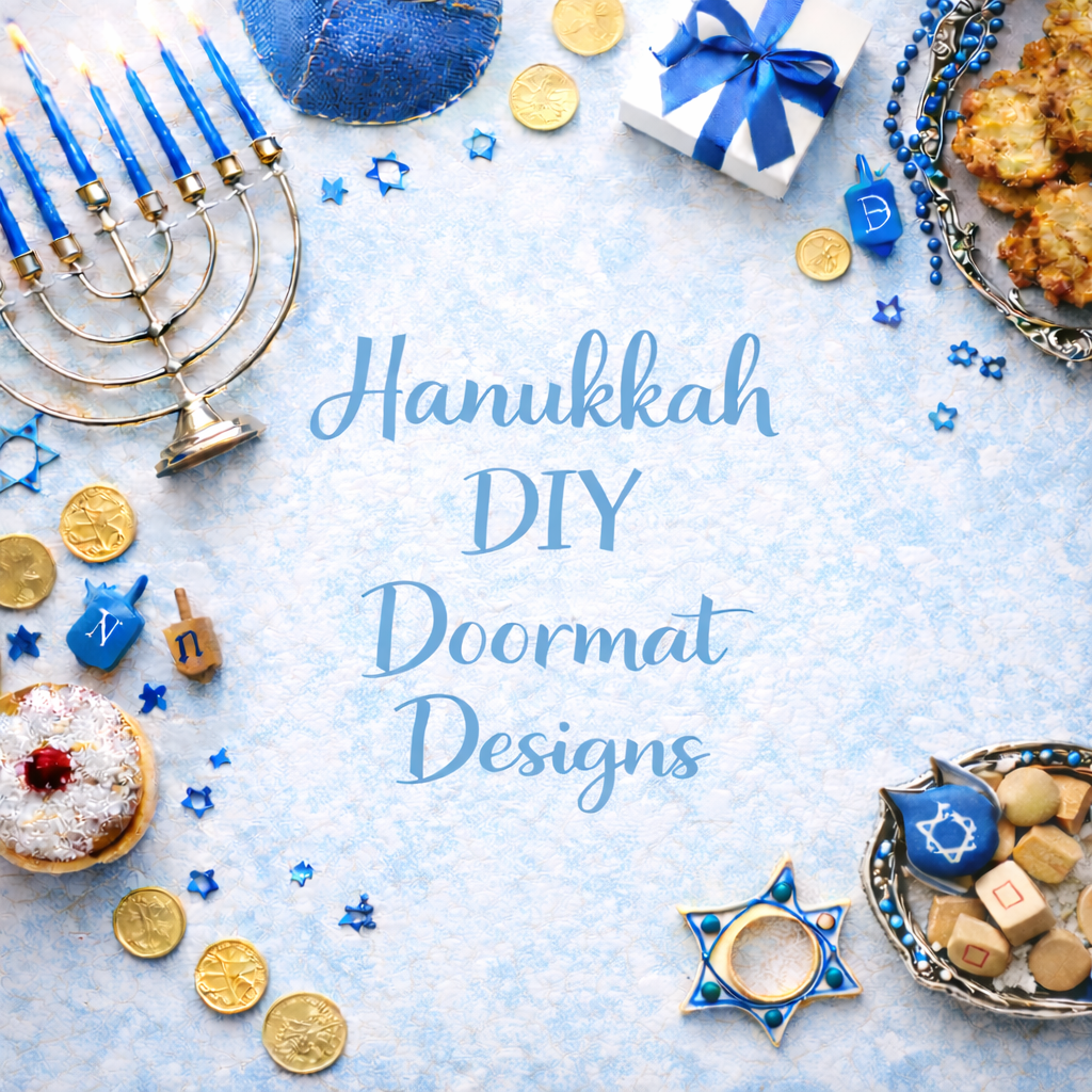Hanukkah DIY Doormat Designs