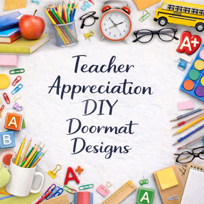 Teacher Appreciation DIY Doormat Designs