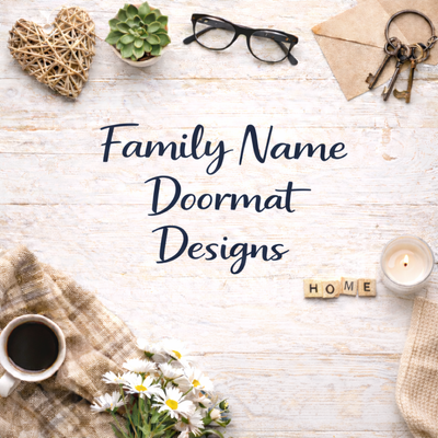 Family Name Doormat Designs