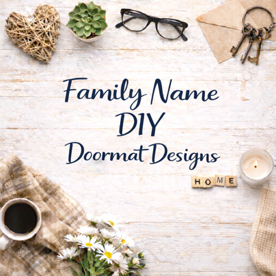 Family Name DIY Doormat Designs