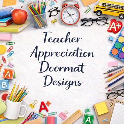 Teacher Appreciation Doormat Designs
