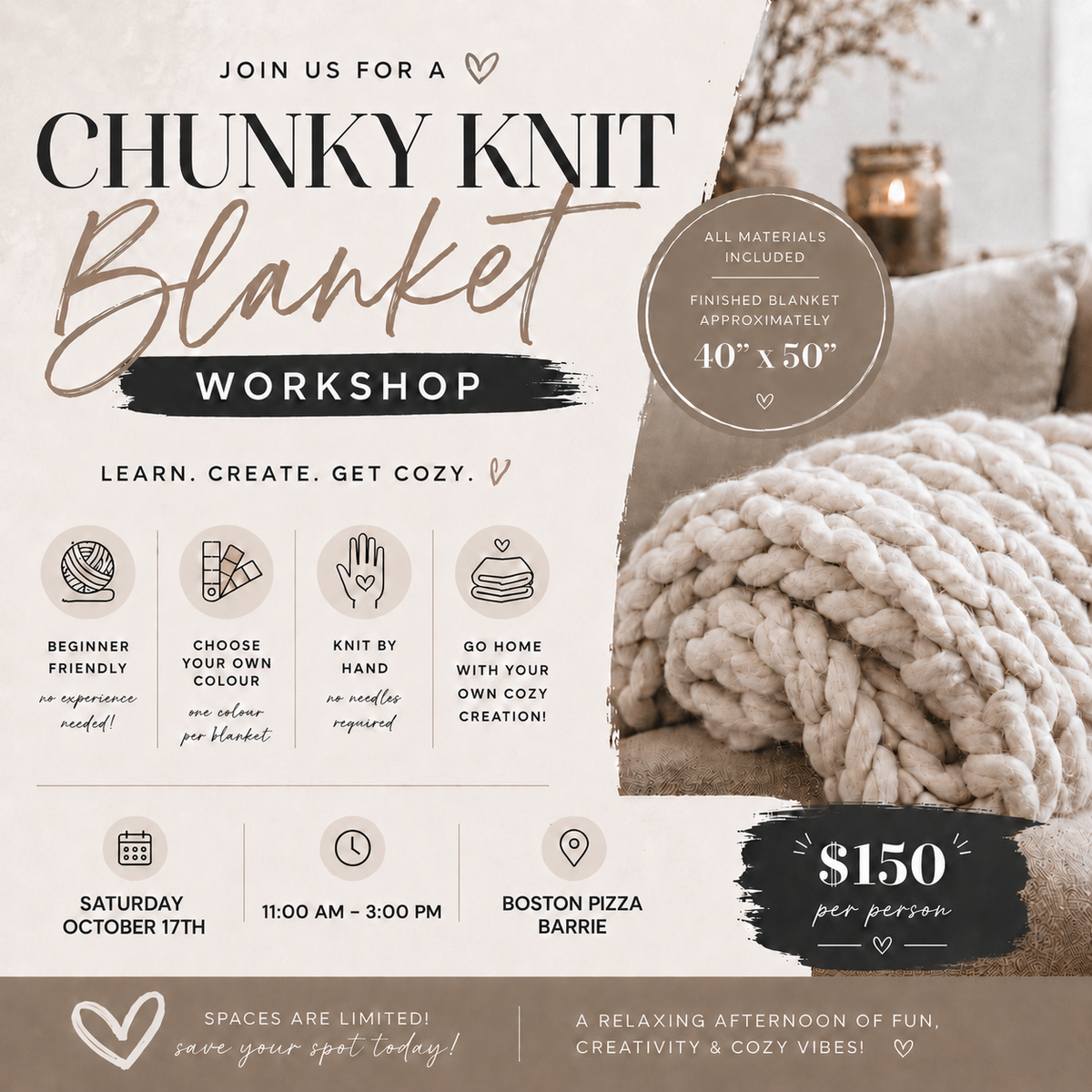 BARRIE - October 17th 11 am - 3 pm