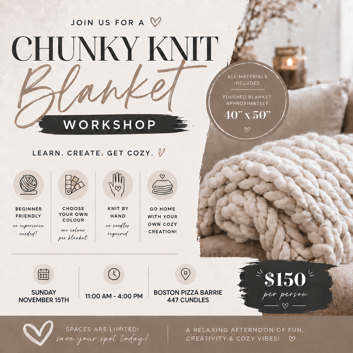 BARRIE - November 15th - 11 am - 4 pm