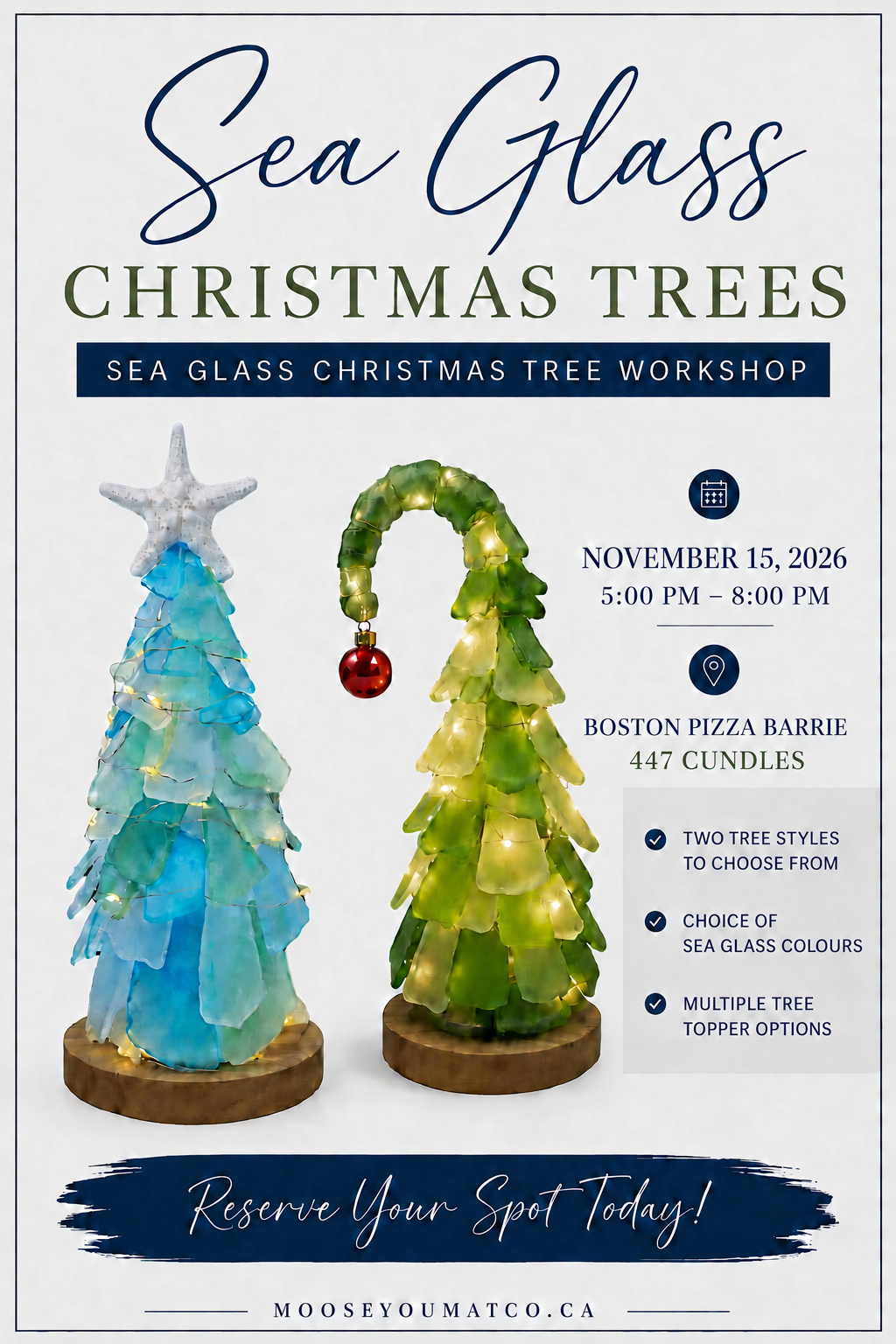 BARRIE - November 15th - 5 pm - 8 pm