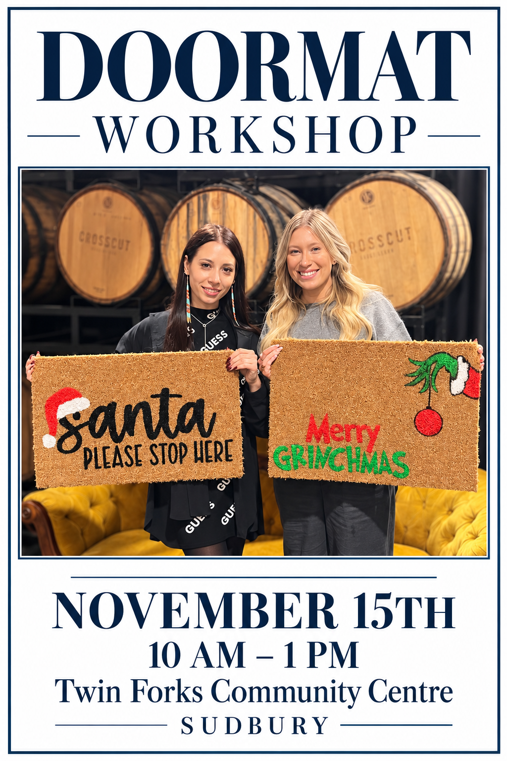 SUDBURY - November 15th - 10 am - 1 pm